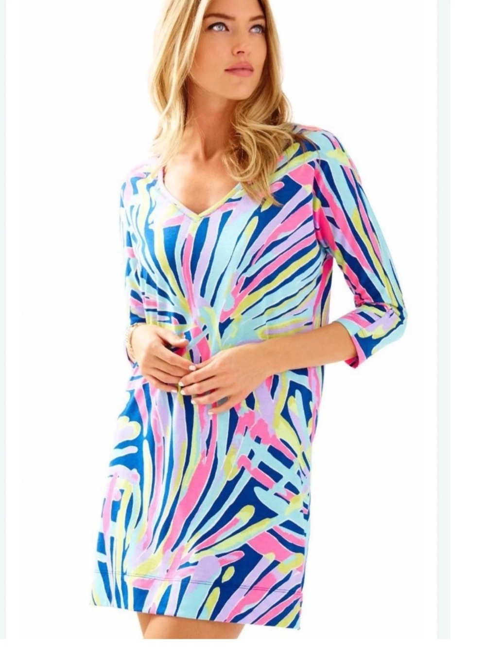 Lilly Pulitzer Cori dress in โindigo sea dreaminโ